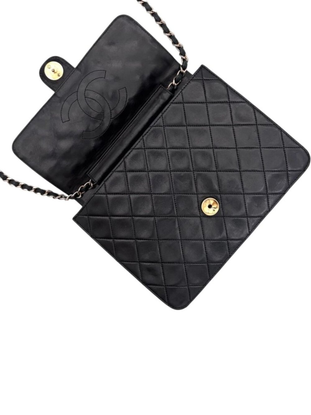 7791655CR T6 Chanel Crossbody Bag Black Lambskin - Picture 3 of 11